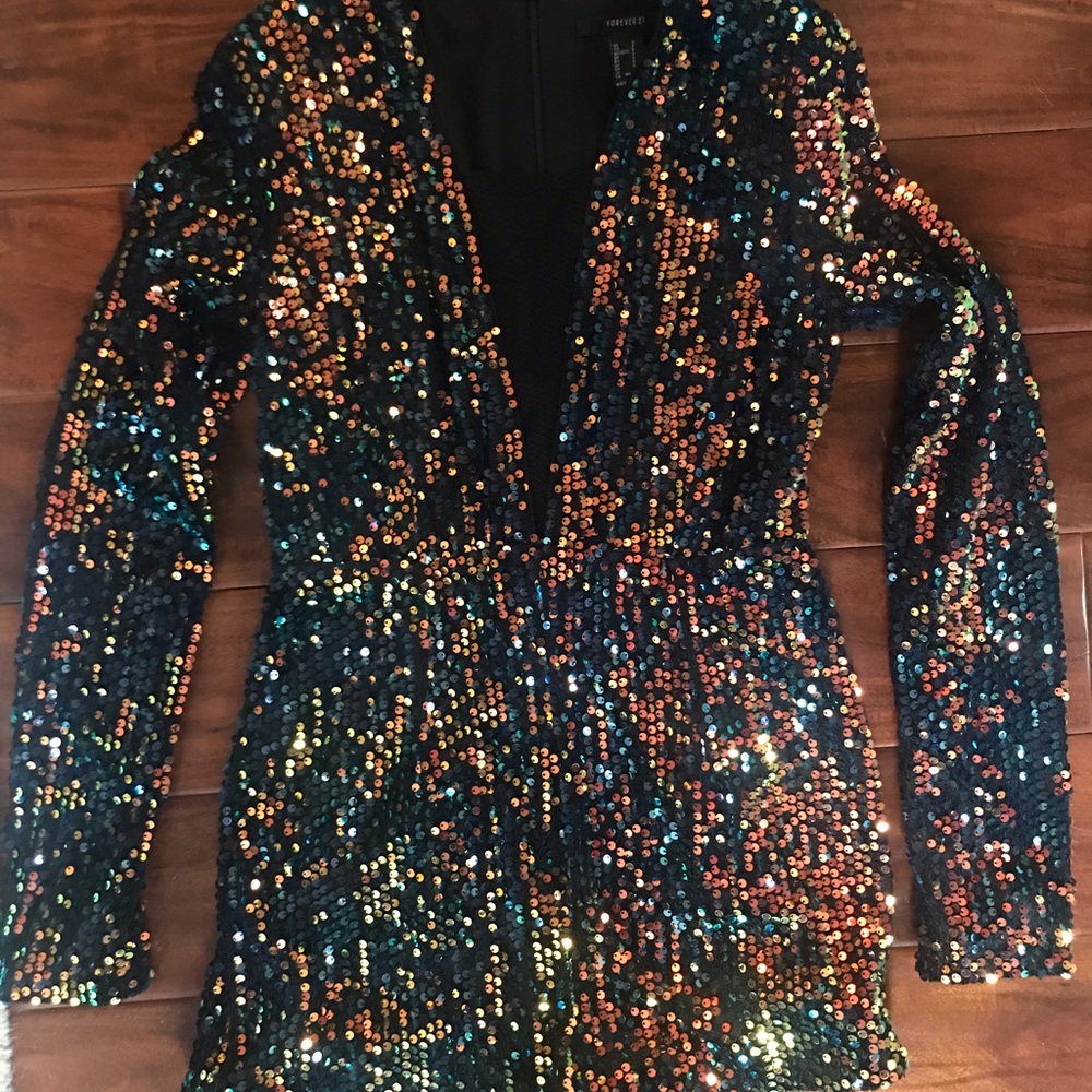 Sequined romper